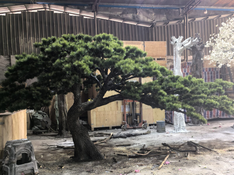Custom artificial pine tree for a restaurant in Florida